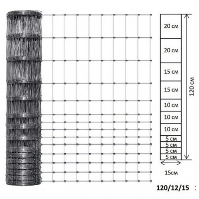 Сітка шарнірна 120/12/15 (1.6/2.0) оцинкована