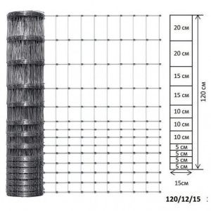 Сітка шарнірна 120/12/15 (2.0/2.5) оцинкована