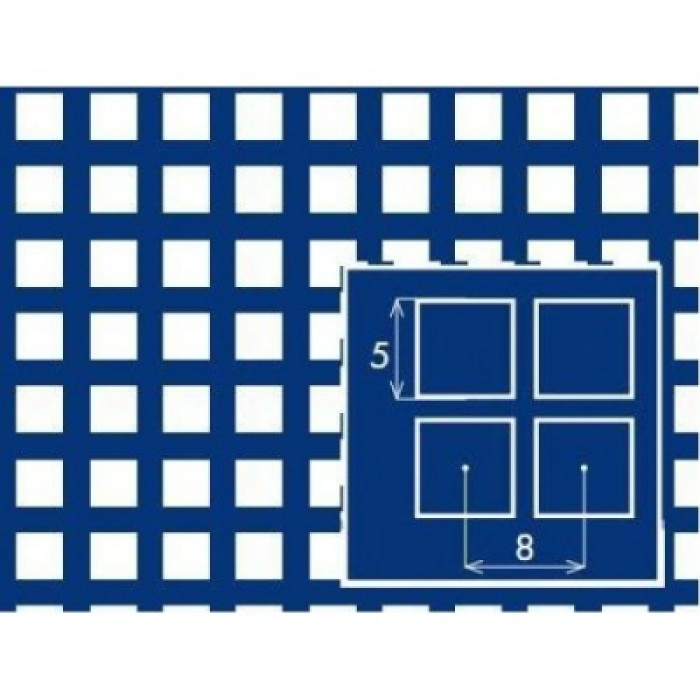 Перфорований лист н/ж  1000x2000х1 PA Qg5-8