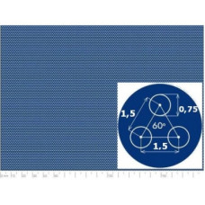 Перфорований лист н/ж 1000x2000х0,6 SPA Rv0,75-1,5