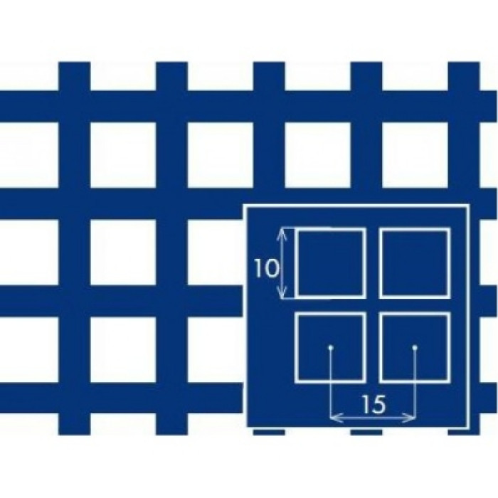 Лист оцинкований перфорований 1000x2000х1 PP Qg10-15