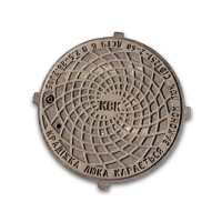 Кришка чавунна для люка В125, d=630 мм, h=30 мм, 4 вуха, (ПР) (кришка до люка, арт. 2.03.1)